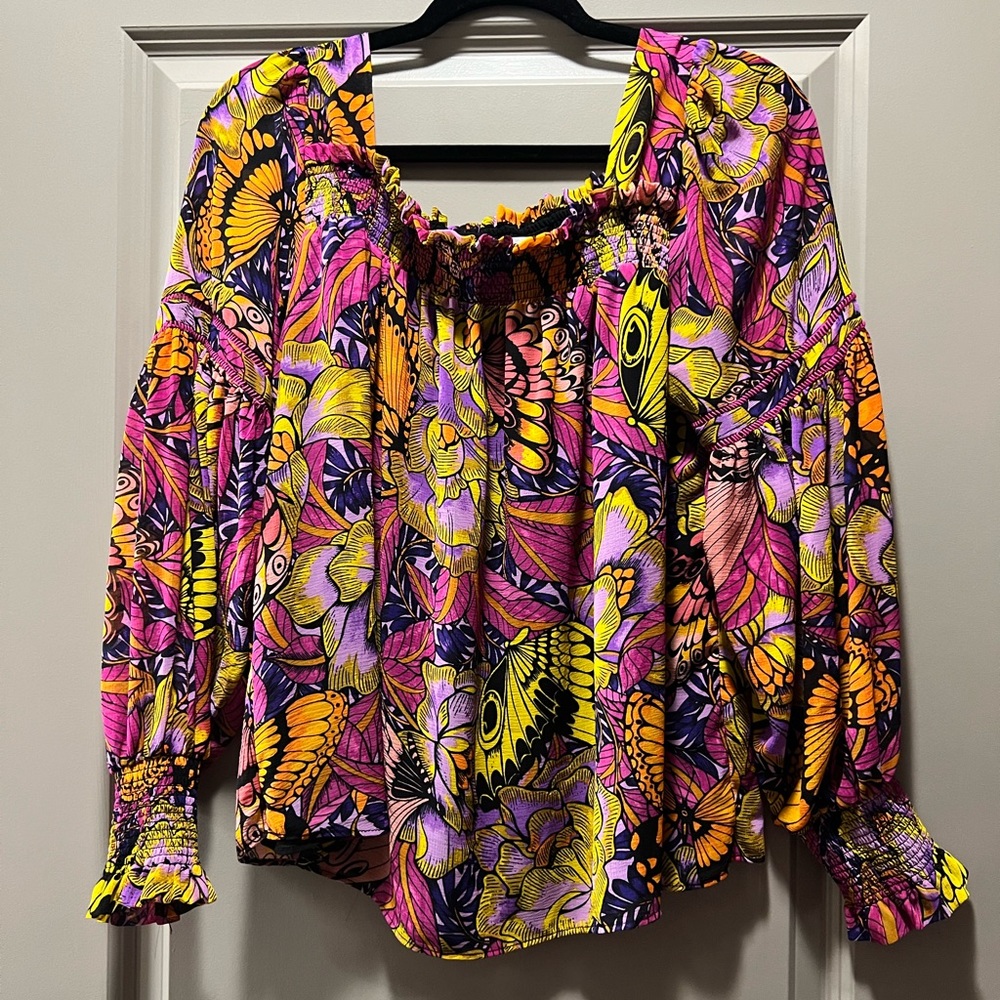 Anthropologie butterfly top